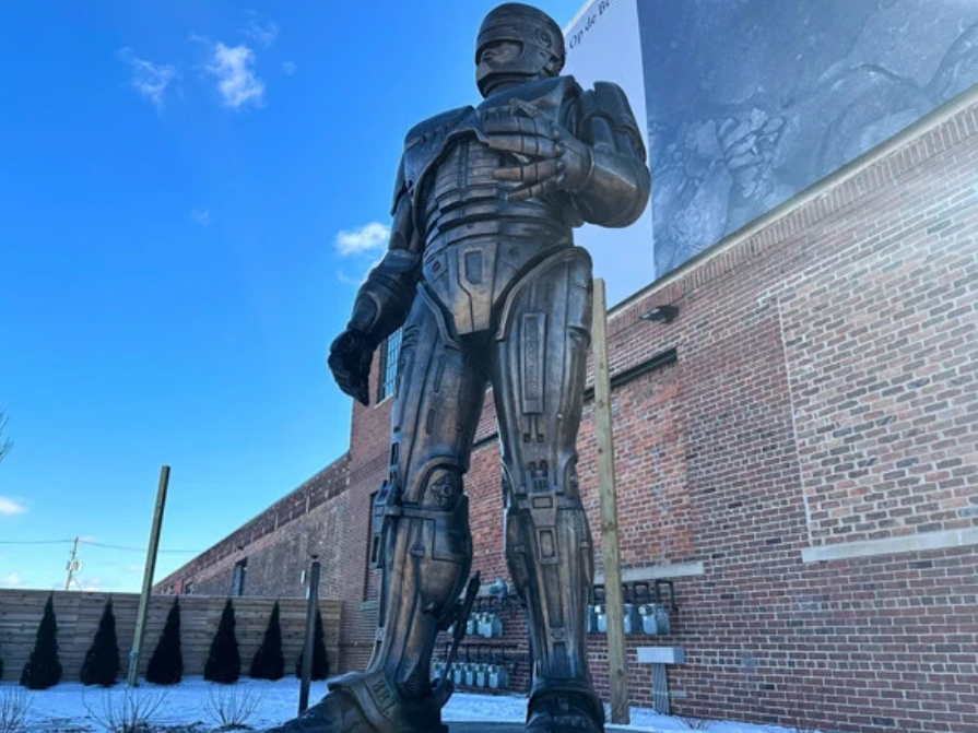 RoboCop statue installed after 15 years of planning